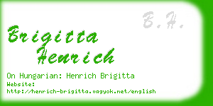 brigitta henrich business card